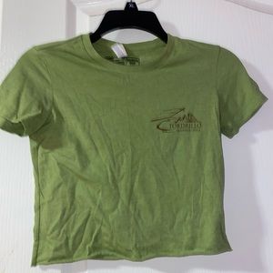 Green Alaska crop top